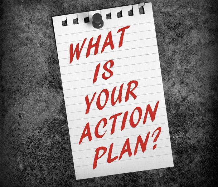 A piece of paper with words that say What is your action plan?